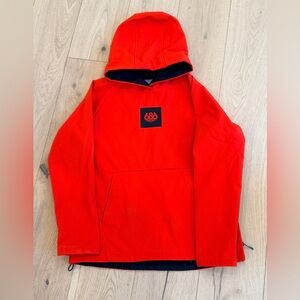 Kid’s 686 Red Waterproof Pullover Hoodie Jacket